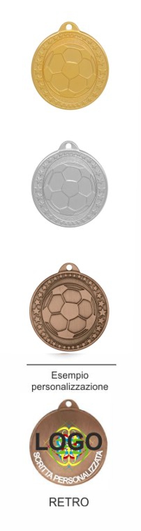 medaglie economiche personalizzate calcio md6440