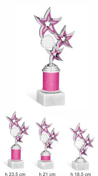 Coppa economica a stella fucsia