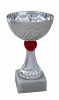 Coppa con tazza in metallo