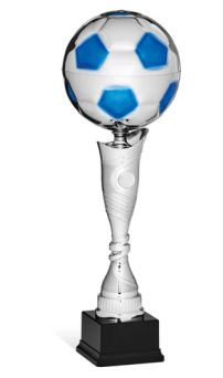 Coppa pallone argento blu