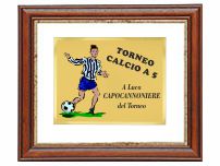 Targa in legno scuro