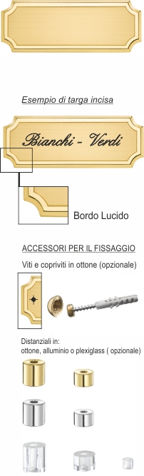 targa da porta e da esterno