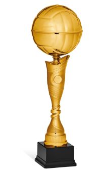 Trofeo con palla in metallo