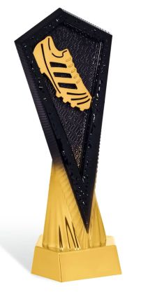 Trofeo nero e oro scarpa da calcio
