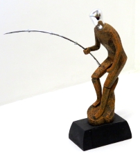Trofeo pesca - pescatore in azione
